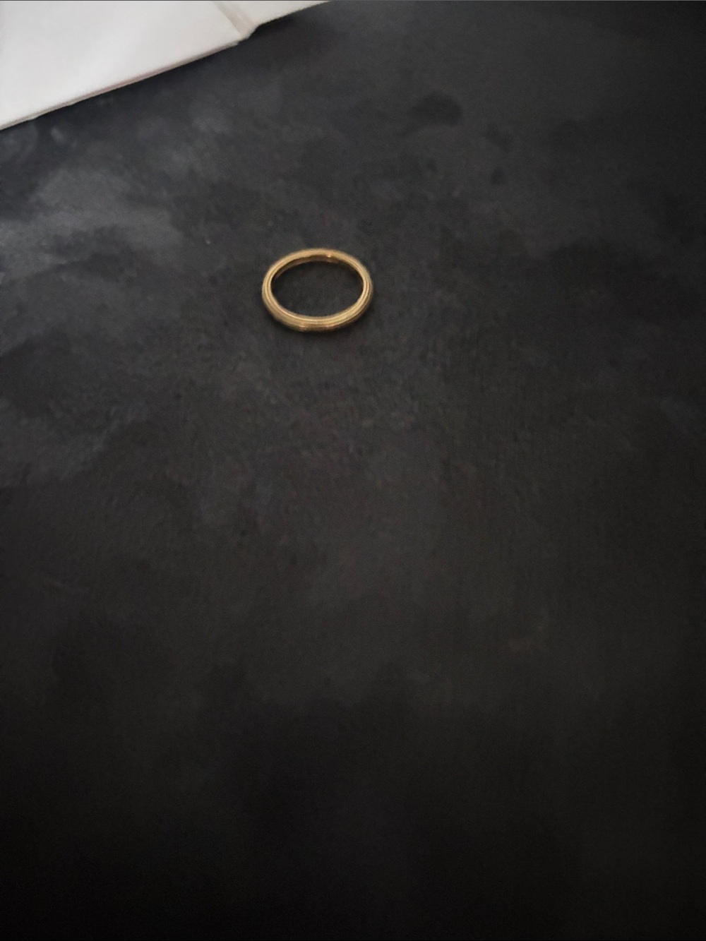 Pandora Gold Textured Stacking Ring